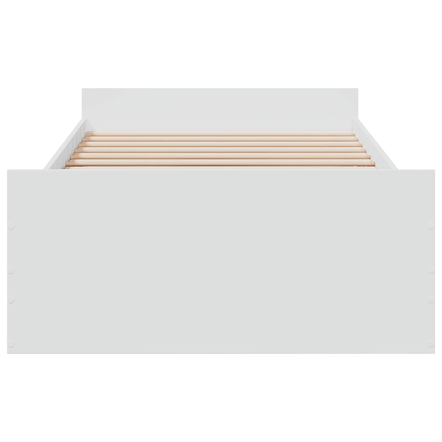 Telaio del letto con storage con cassetto Bianco 80 x 200 cm | homemem39