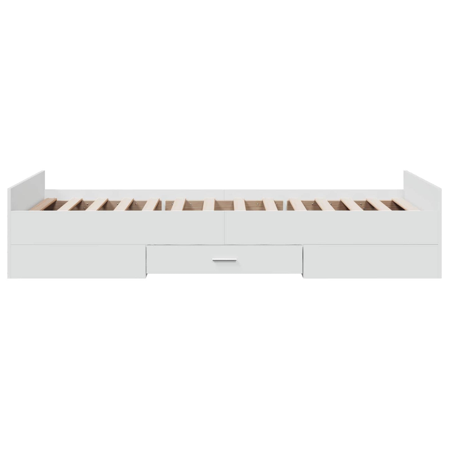 Telaio del letto con storage con cassetto Bianco 80 x 200 cm | homemem39