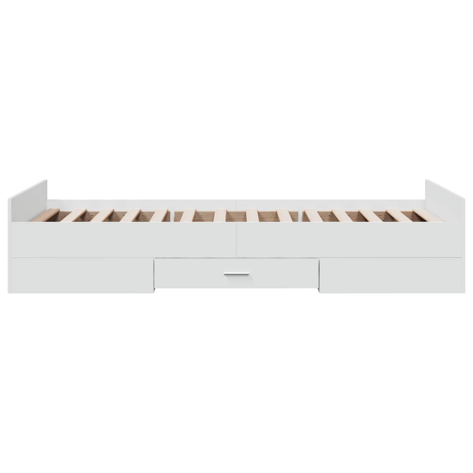 Telaio del letto con storage con cassetto Bianco 80 x 200 cm | homemem39