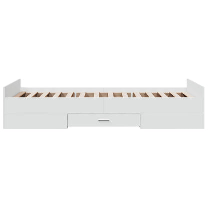 Telaio del letto con storage con cassetto Bianco 80 x 200 cm | homemem39