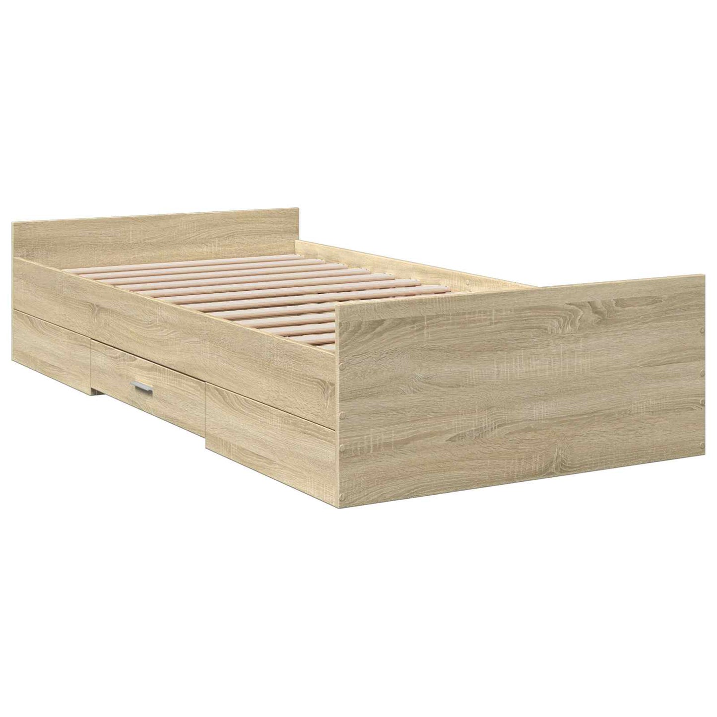 Telaio del letto con storage Rovere Sonoma 80 x 200 cm | homemem39