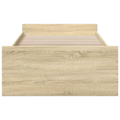 Telaio del letto con storage Rovere Sonoma 80 x 200 cm | homemem39