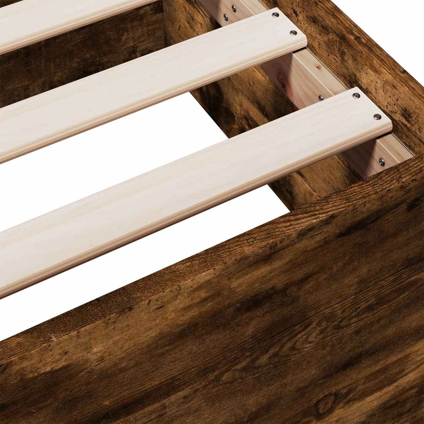 Telaio del letto con storage Rovere Fumo 80 x 200 cm | homemem39