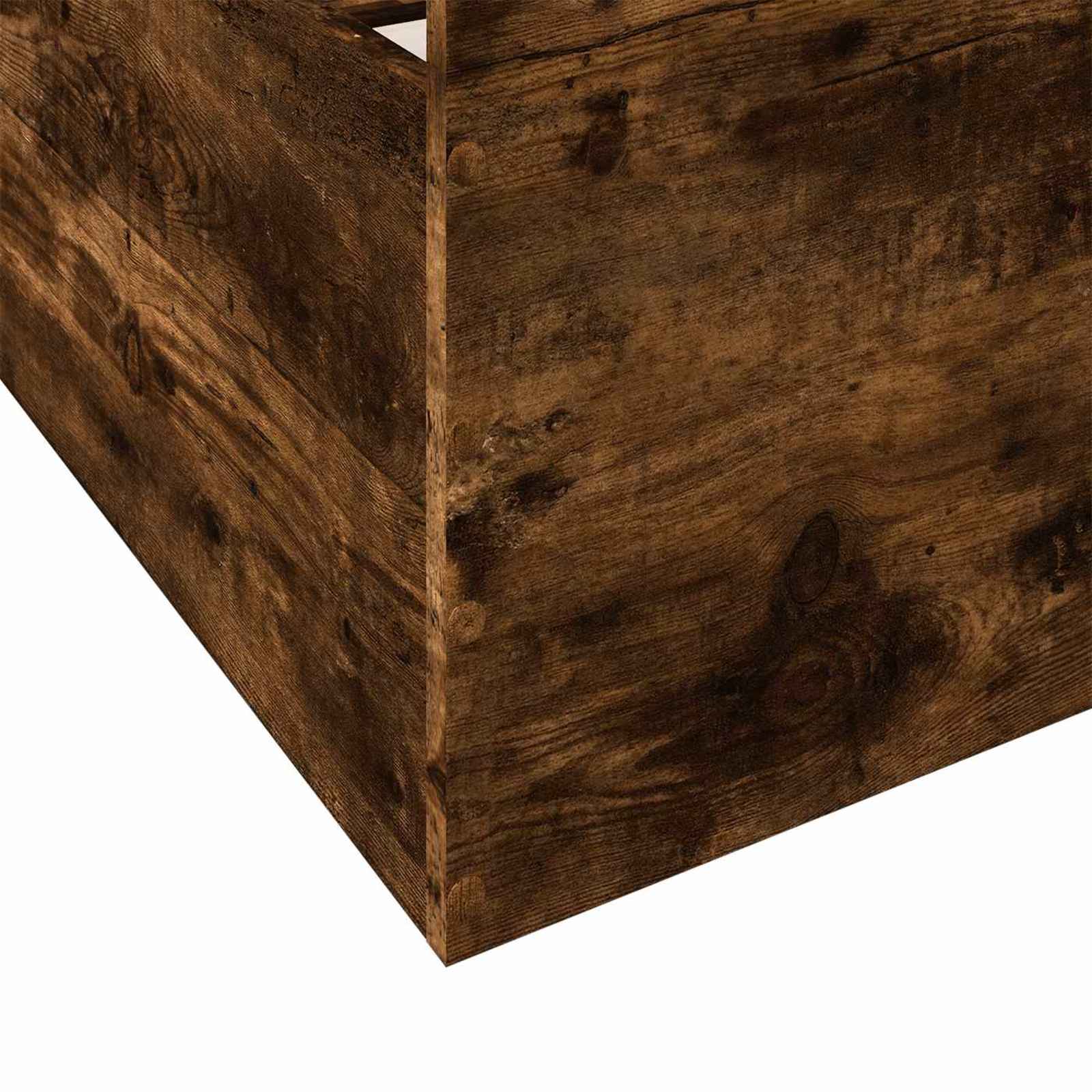 Telaio del letto con storage Rovere Fumo 80 x 200 cm | homemem39