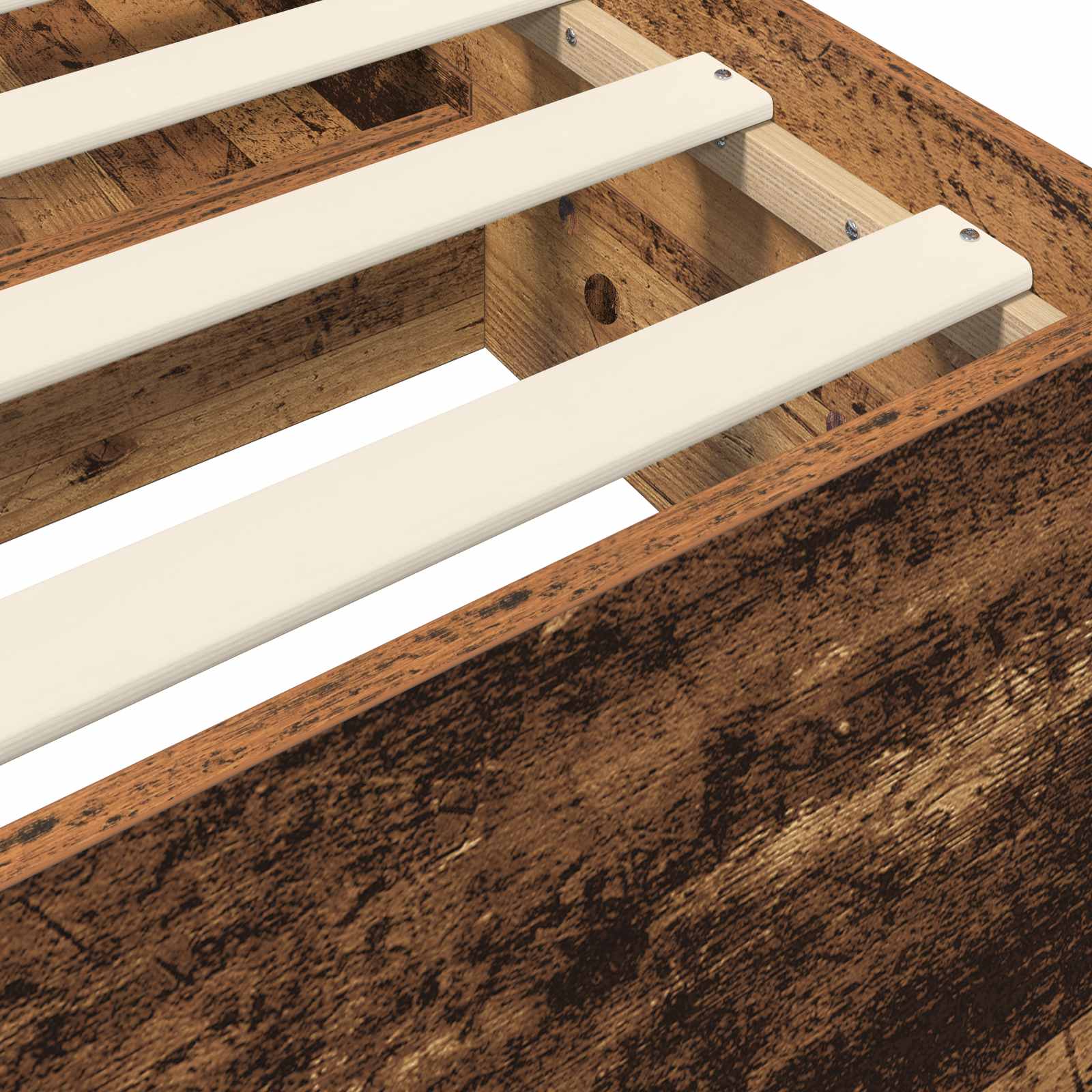 Telaio del letto con storage Legno antico 80 x 200 cm | homemem39