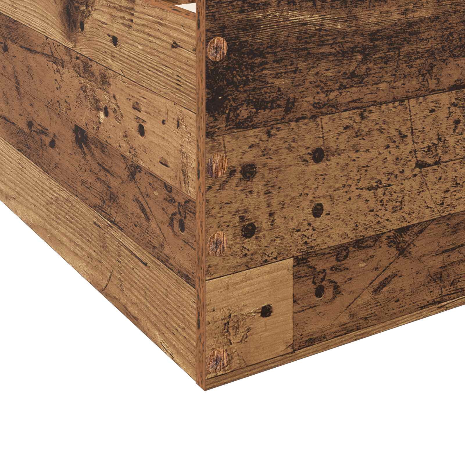 Telaio del letto con storage Legno antico 80 x 200 cm | homemem39