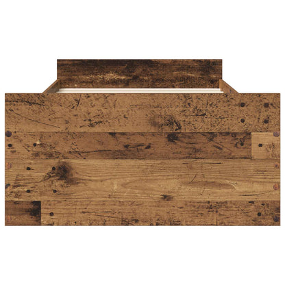 Telaio del letto con storage Legno antico 80 x 200 cm | homemem39