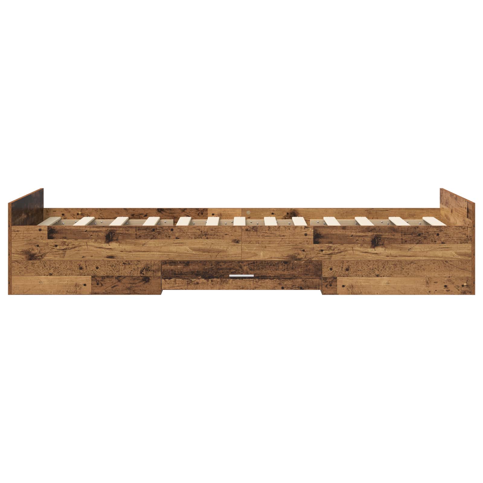 Telaio del letto con storage Legno antico 80 x 200 cm | homemem39