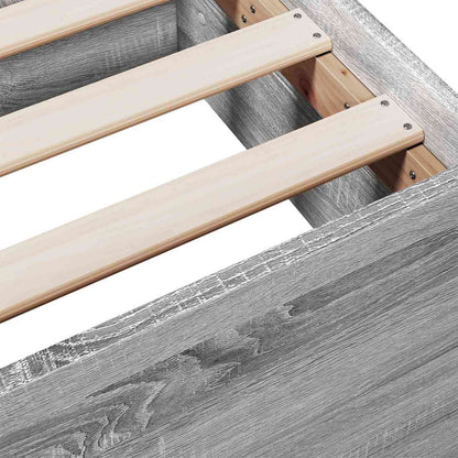 Telaio del letto con storage Sonoma grigio 80 x 200 cm | homemem39