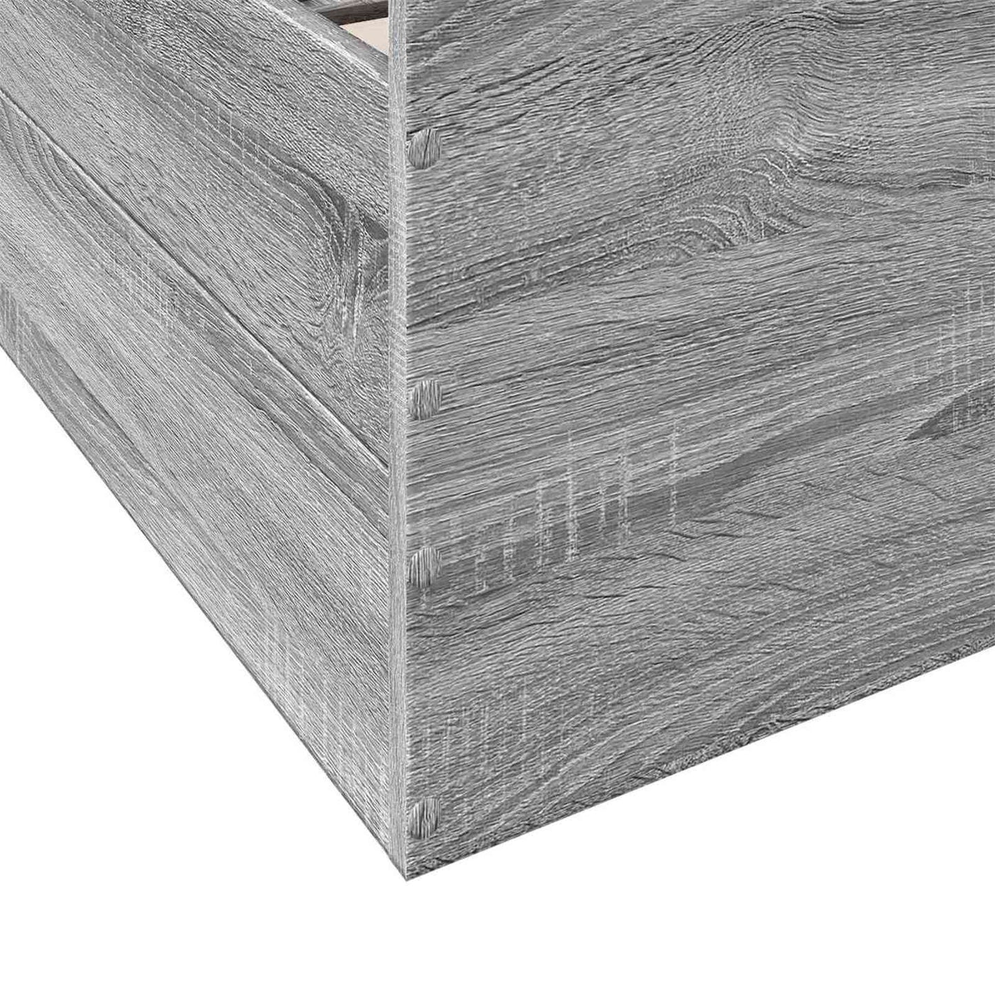 Telaio del letto con storage Sonoma grigio 80 x 200 cm | homemem39