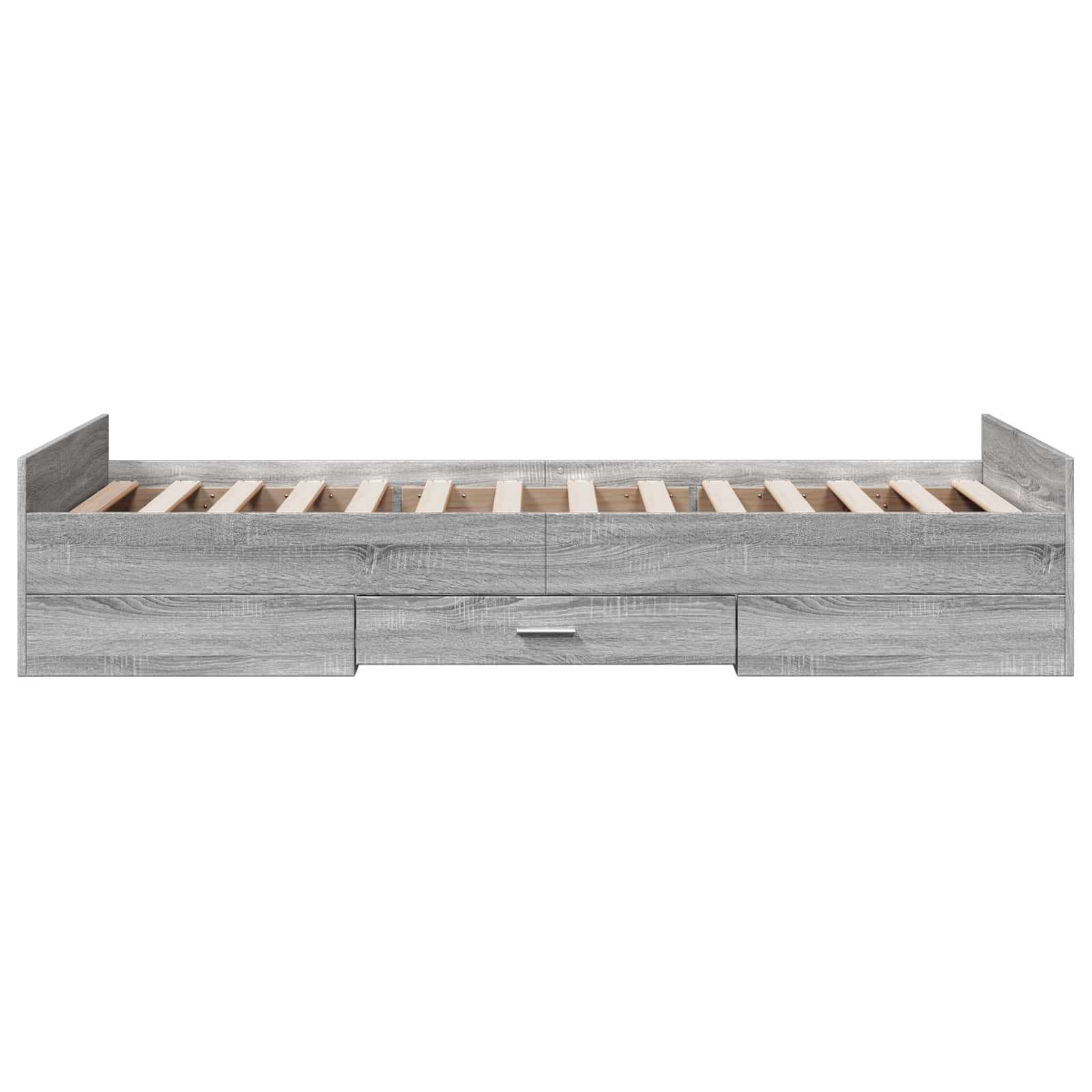 Telaio del letto con storage Sonoma grigio 80 x 200 cm | homemem39