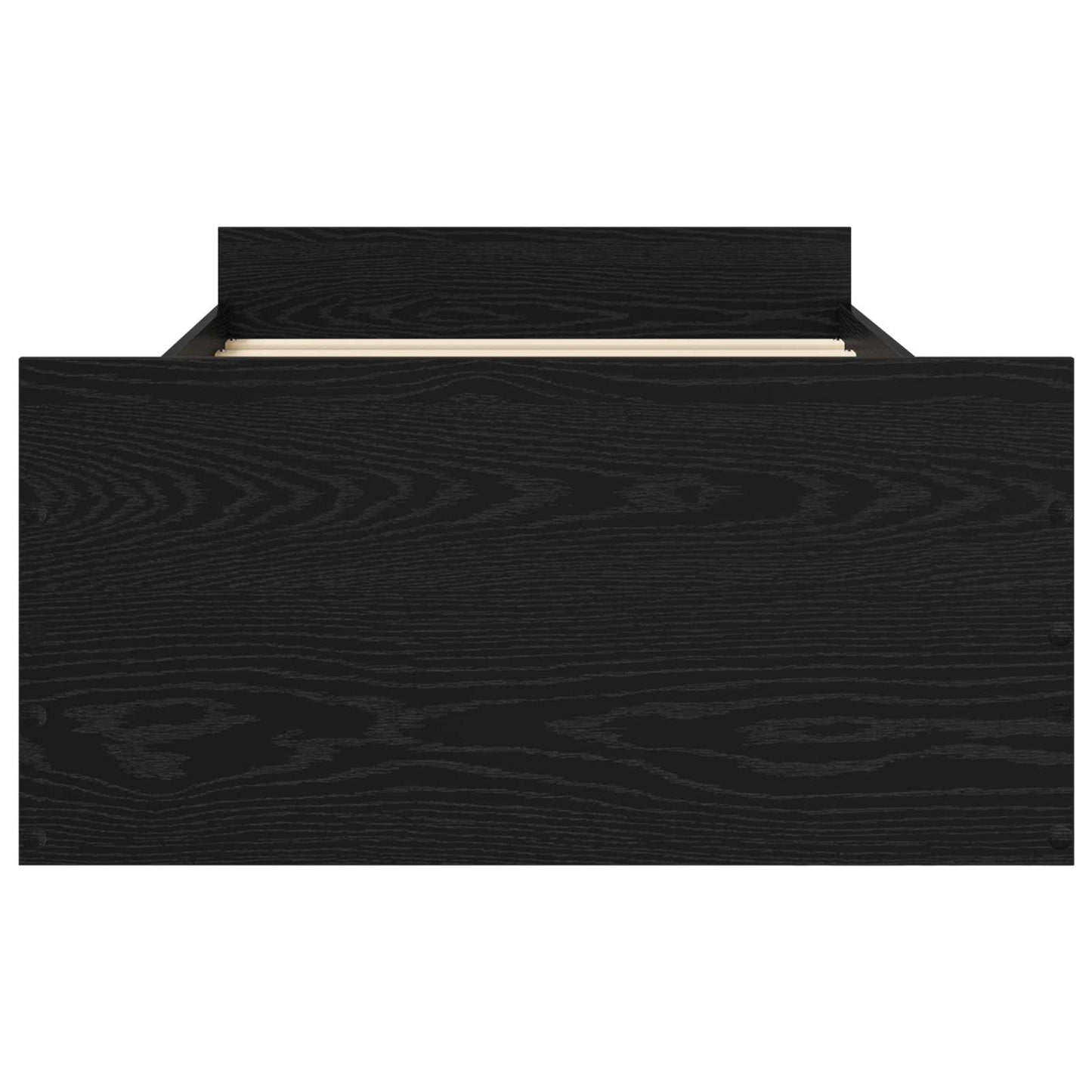 Telaio del letto con storage Rovere Nero 80 x 200 cm | homemem39