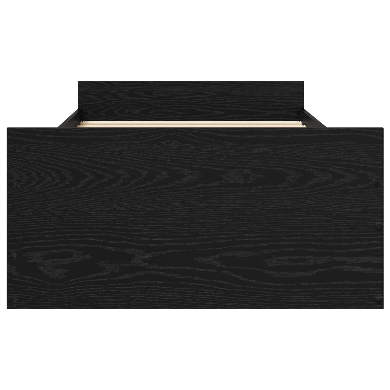 Telaio del letto con storage Rovere Nero 80 x 200 cm | homemem39