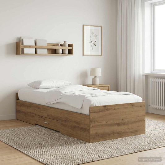 Telaio del letto con storage Rovere Artigianale 80 x 200 cm | homemem39