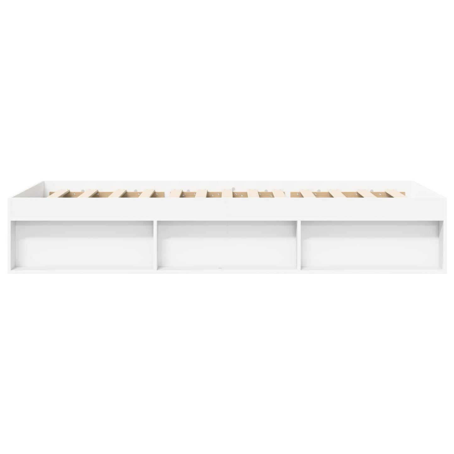 Telaio del letto con storage con lo scaffale Bianco 80 x 200 cm | homemem39