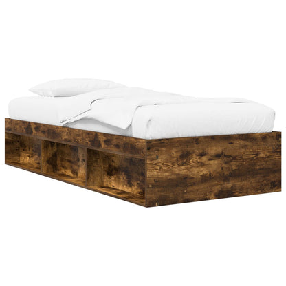 Telaio del letto con storage Rovere Fumo 80 x 200 cm | homemem39