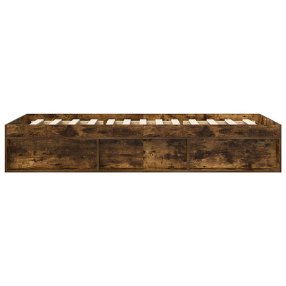 Telaio del letto con storage Rovere Fumo 80 x 200 cm | homemem39