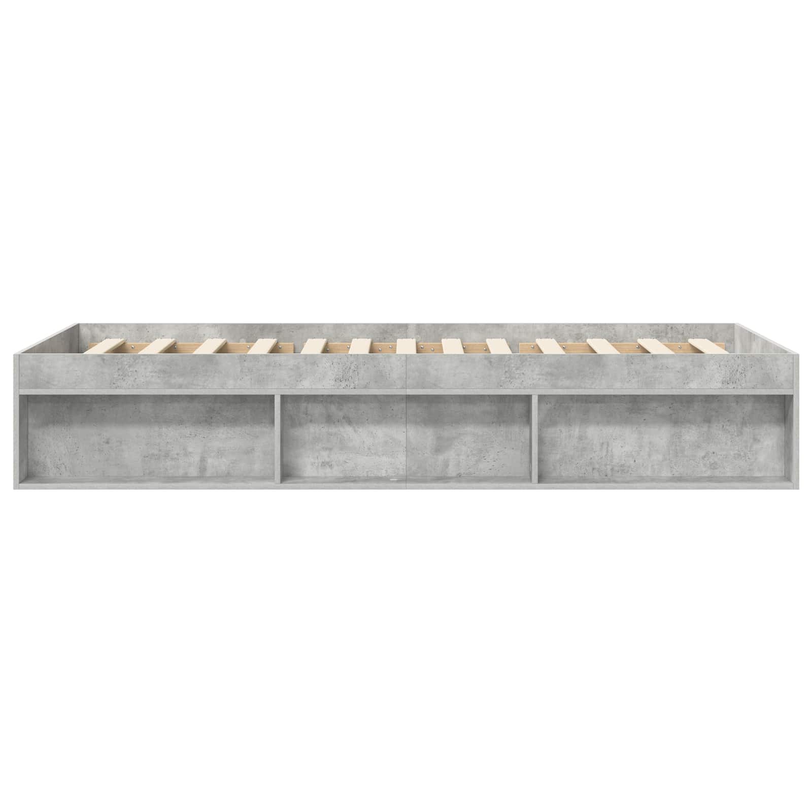 Telaio del letto con storage Grigio Cemento 80 x 200 cm | homemem39