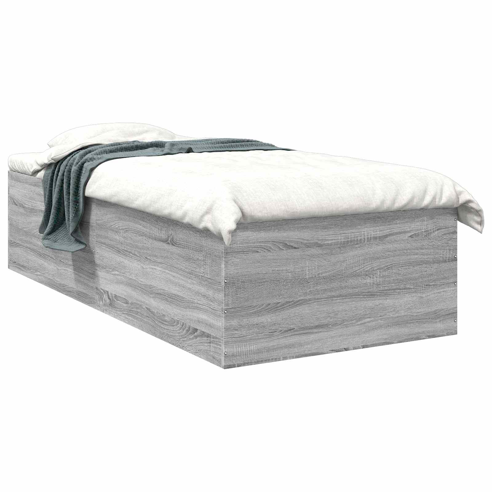 Struttura letto a pavimento Sonoma grigio 80 x 200 cm | homemem39