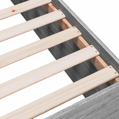 Struttura letto a pavimento Grigio Cemento 80 x 200 cm | homemem39
