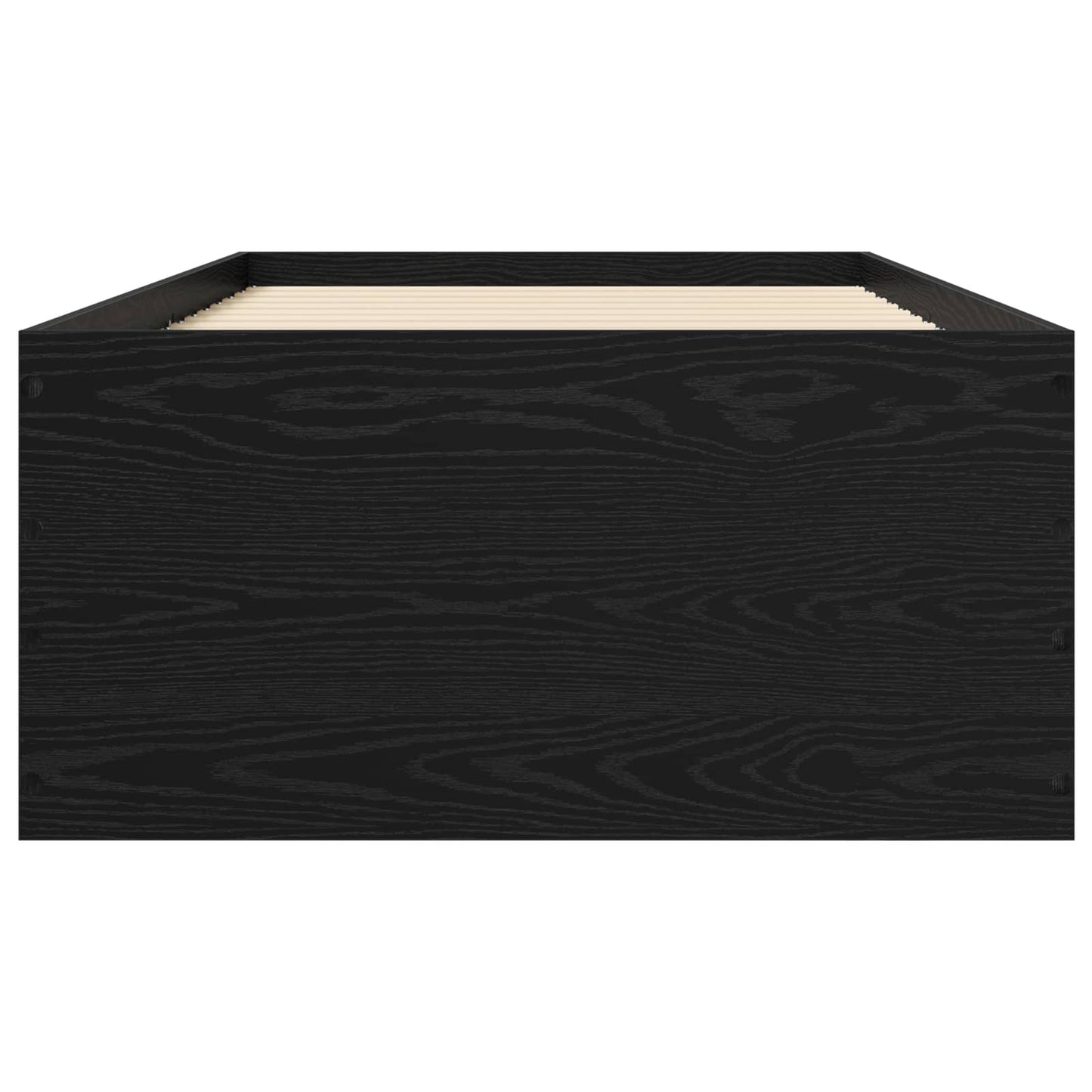 Struttura letto a pavimento Rovere Nero 80 x 200 cm | homemem39