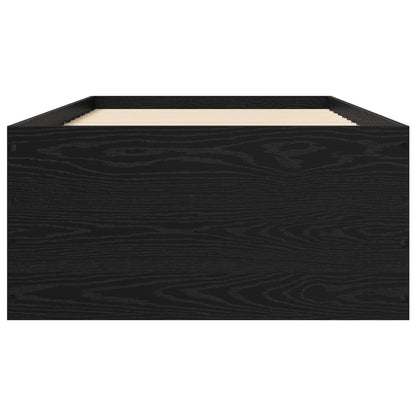 Struttura letto a pavimento Rovere Nero 80 x 200 cm | homemem39