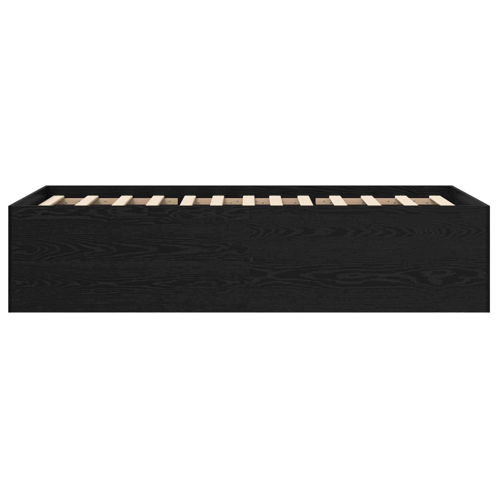 Struttura letto a pavimento Rovere Nero 80 x 200 cm | homemem39