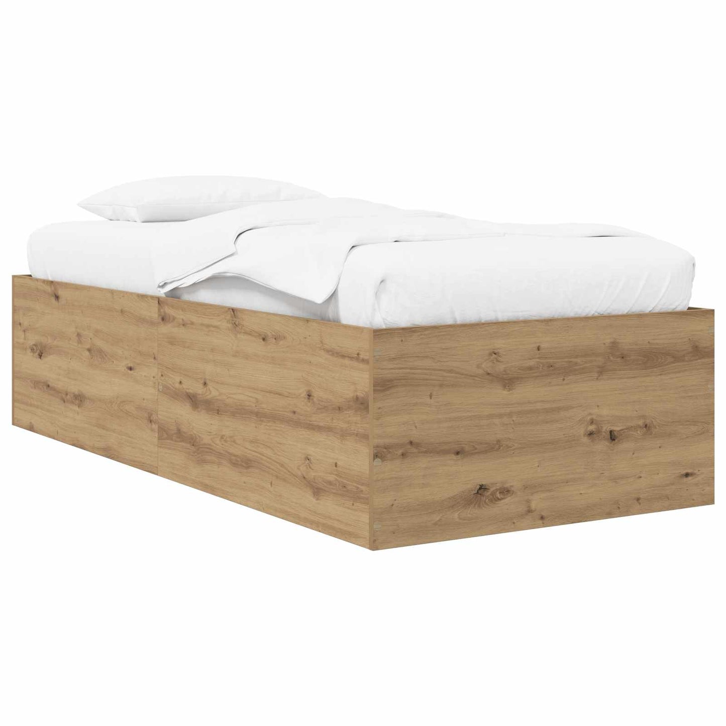 Struttura letto a pavimento Rovere Artigianale 80 x 200 cm