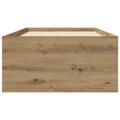 Struttura letto a pavimento Rovere Artigianale 80 x 200 cm | homemem39