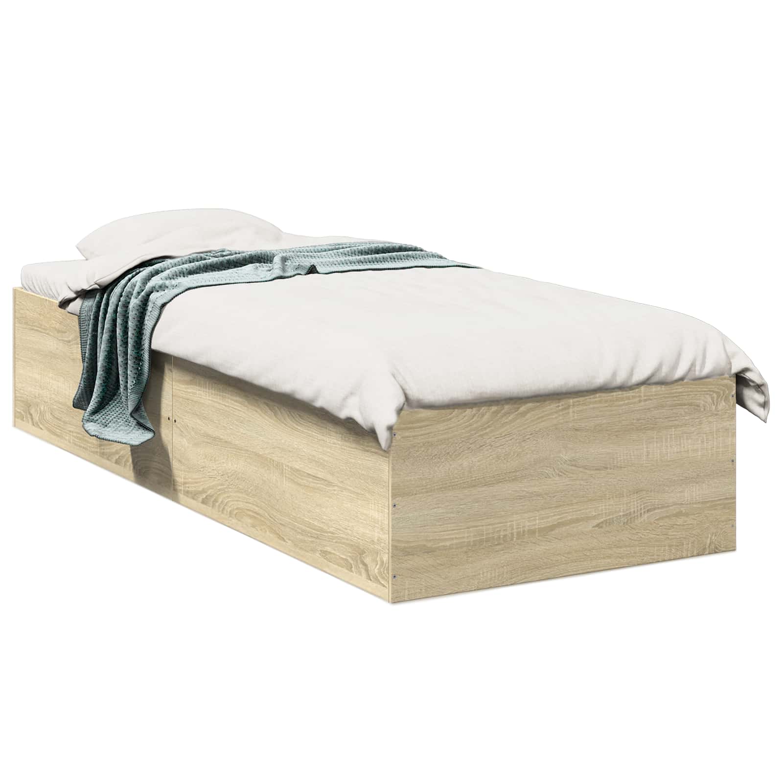 Struttura letto a pavimento Rovere Sonoma 80 x 200 cm | homemem39