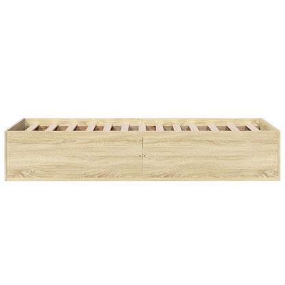 Struttura letto a pavimento Rovere Sonoma 80 x 200 cm | homemem39