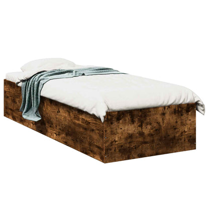 Struttura letto a pavimento Rovere Fumo 80 x 200 cm | homemem39
