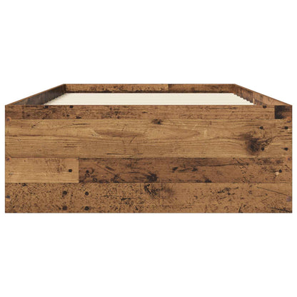 Struttura letto a pavimento Legno antico 80 x 200 cm | homemem39