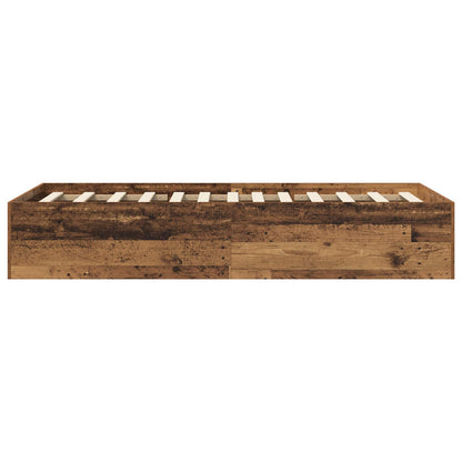 Struttura letto a pavimento Legno antico 80 x 200 cm | homemem39