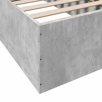 Struttura letto a pavimento Grigio Cemento 80 x 200 cm | homemem39
