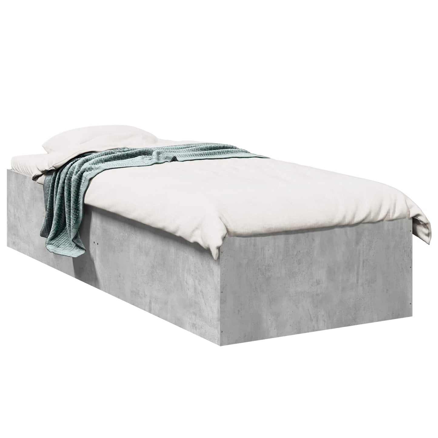 Struttura letto a pavimento Grigio Cemento 80 x 200 cm | homemem39