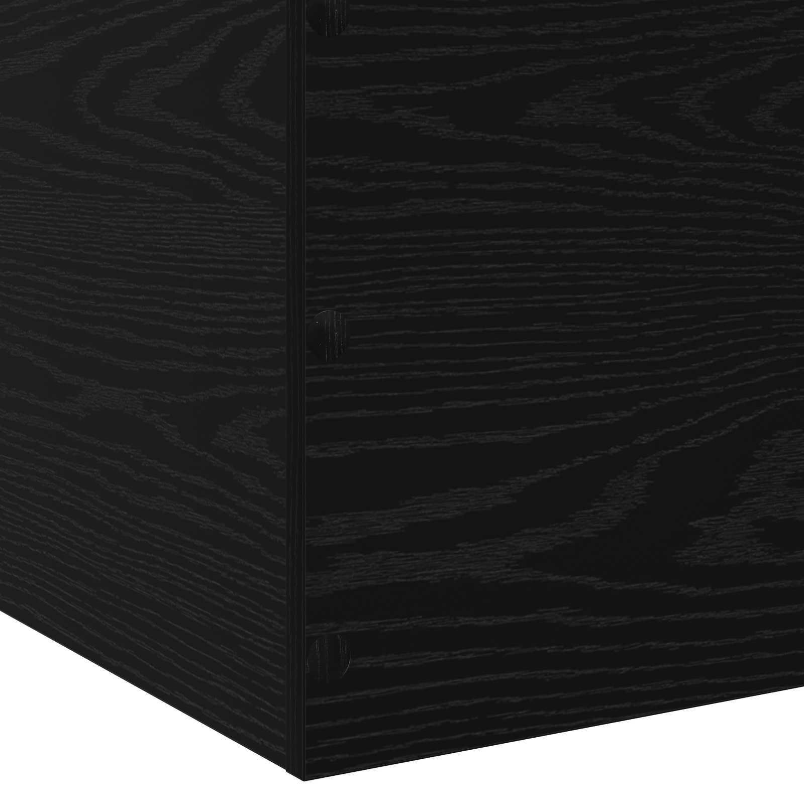 Struttura letto a pavimento Rovere Nero 80 x 200 cm | homemem39