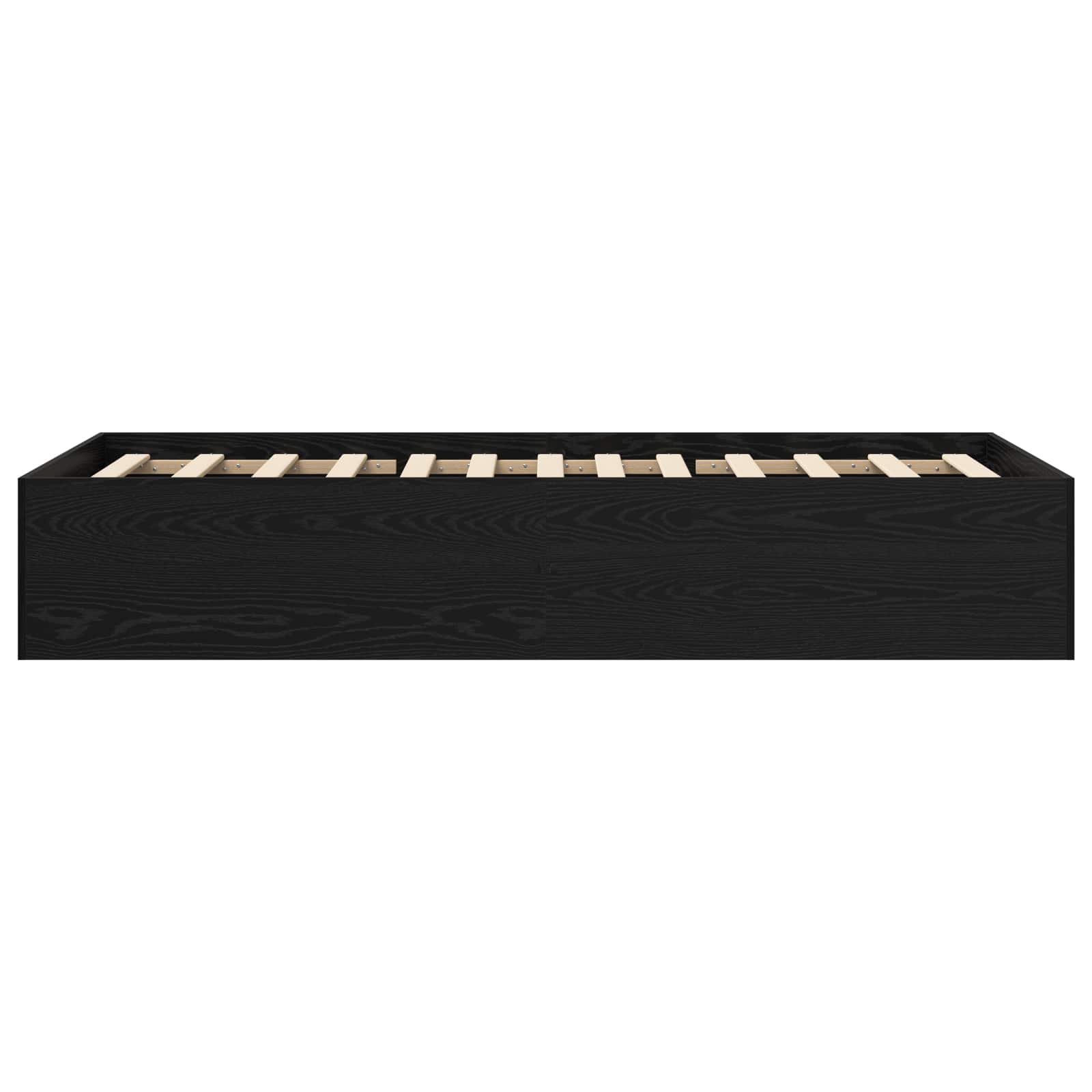 Struttura letto a pavimento Rovere Nero 80 x 200 cm | homemem39