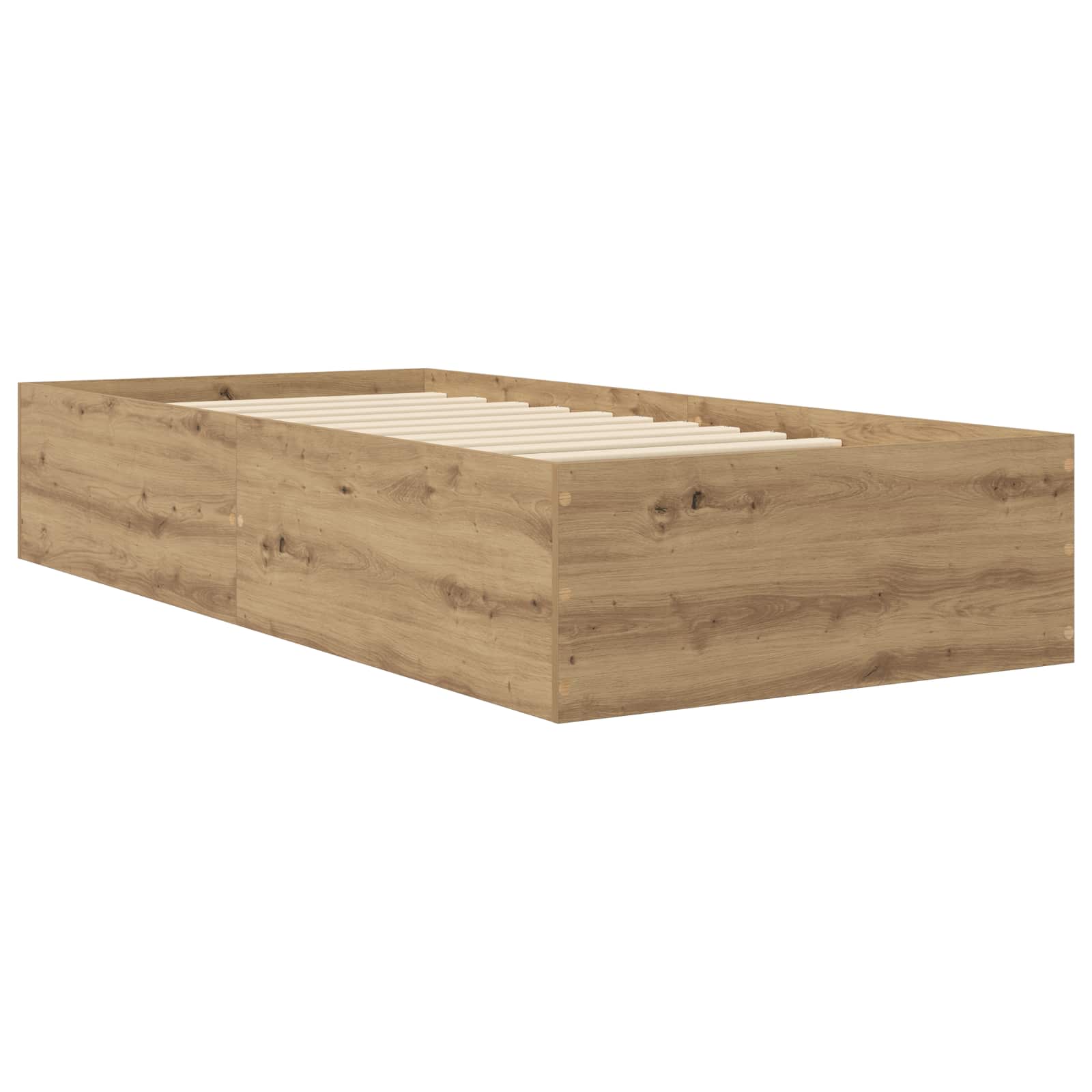 Struttura letto a pavimento Rovere Artigianale 80 x 200 cm | homemem39