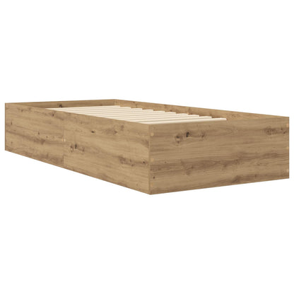 Struttura letto a pavimento Rovere Artigianale 80 x 200 cm | homemem39