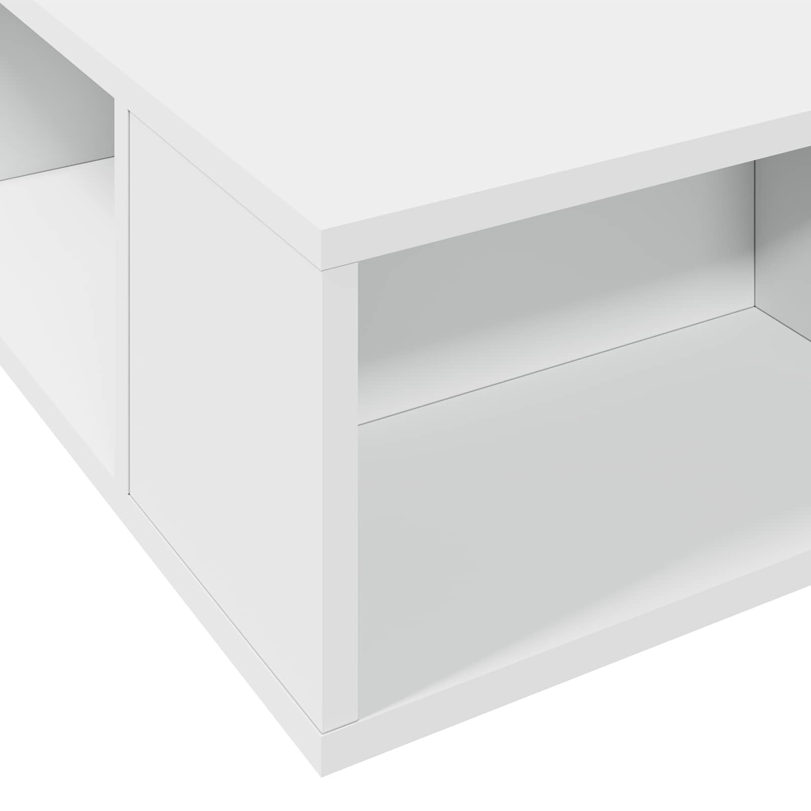 Telaio del letto con storage con lo scaffale Bianco 80 x 200 cm | homemem39