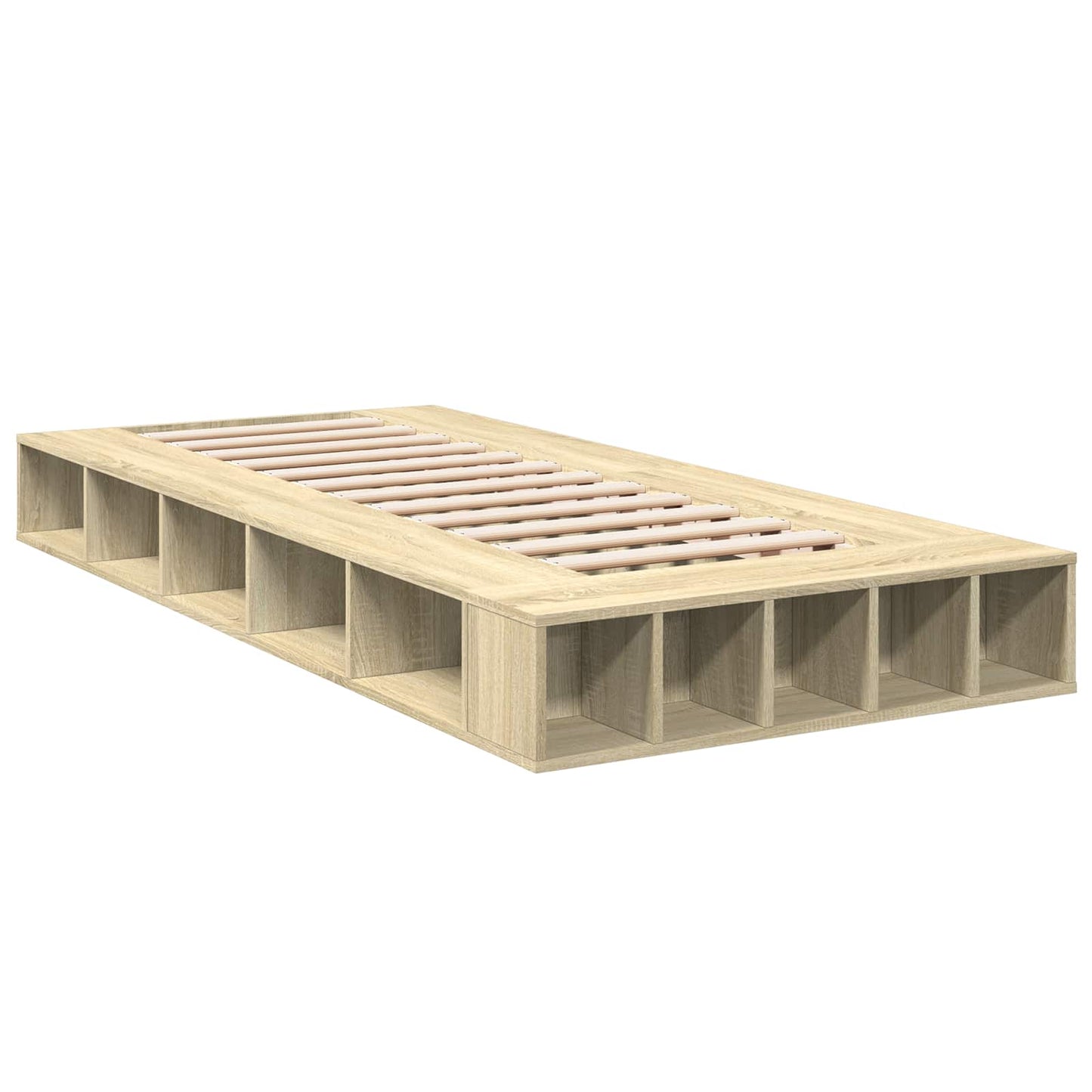 Telaio del letto con storage Rovere Sonoma 80 x 200 cm | homemem39