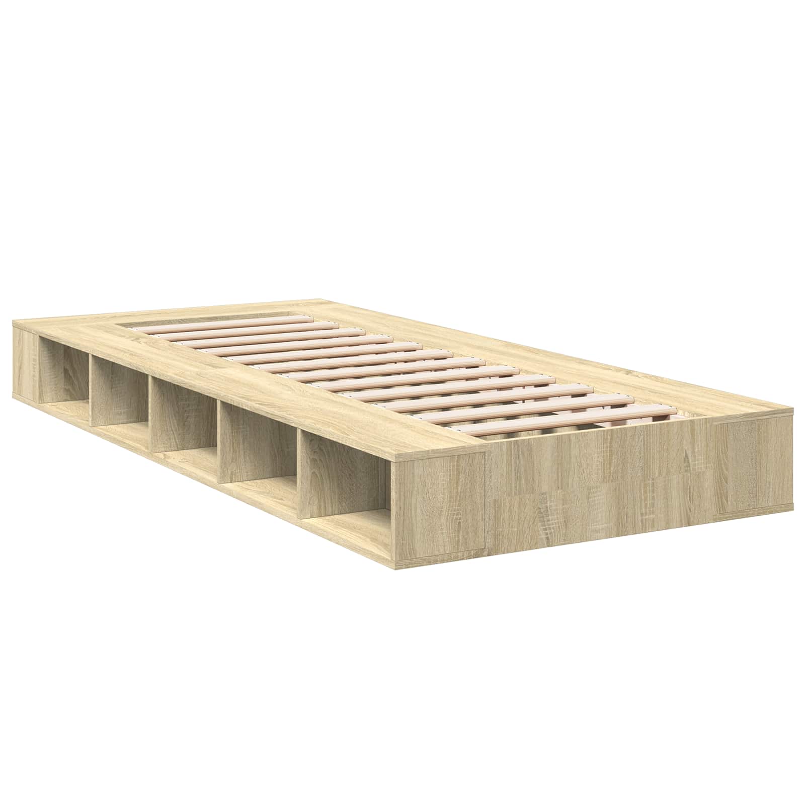 Telaio del letto con storage Rovere Sonoma 80 x 200 cm | homemem39