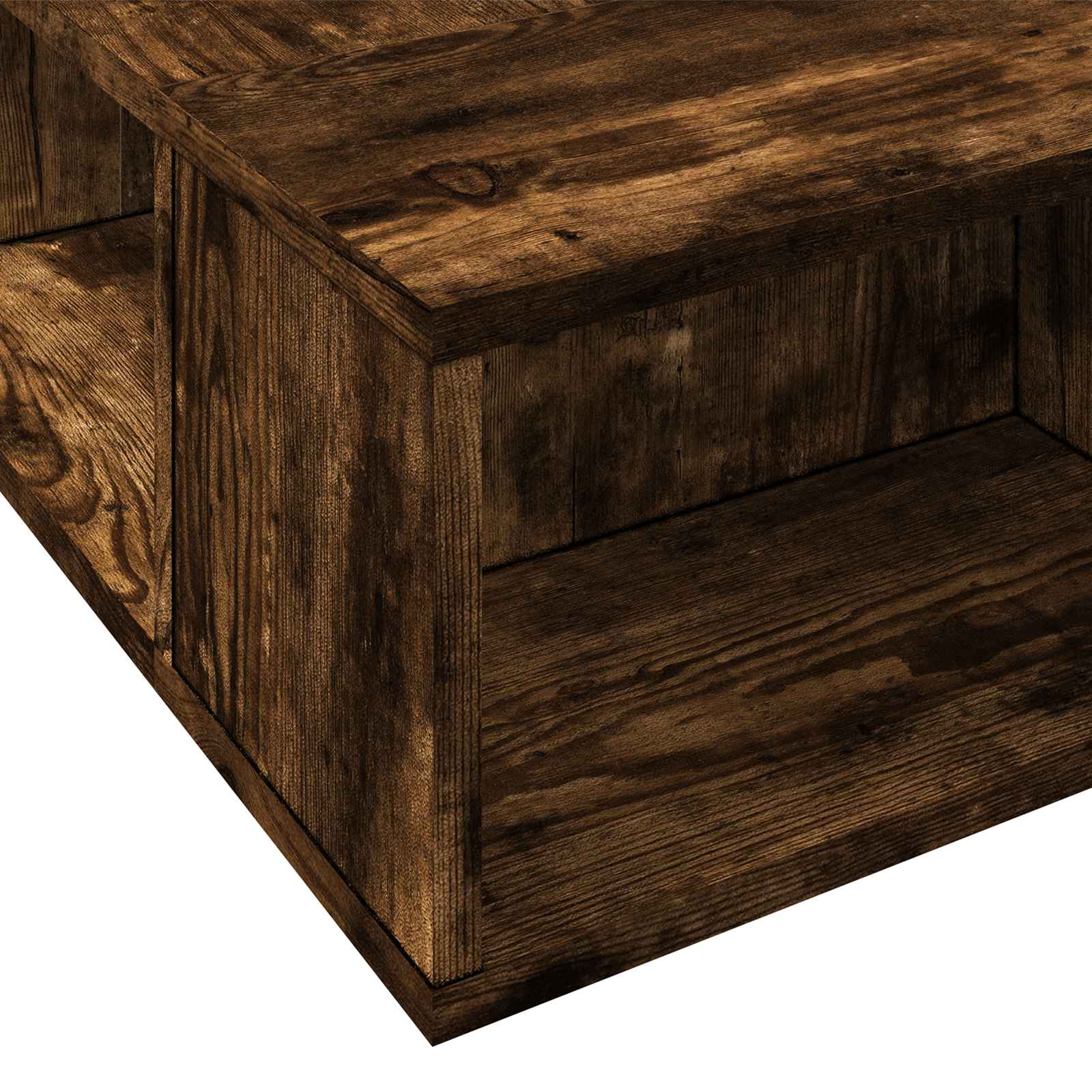Telaio del letto con storage Rovere Fumo 80 x 200 cm | homemem39