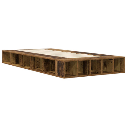 Telaio del letto con storage Legno antico 80 x 200 cm | homemem39