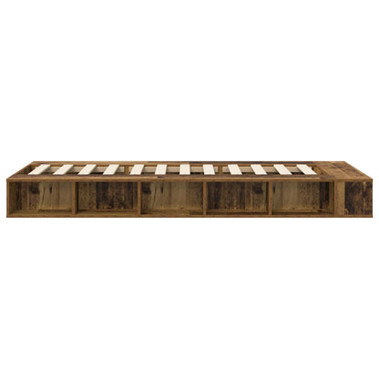 Telaio del letto con storage Legno antico 80 x 200 cm | homemem39