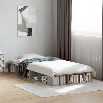 Telaio del letto con storage Sonoma grigio 80 x 200 cm | homemem39