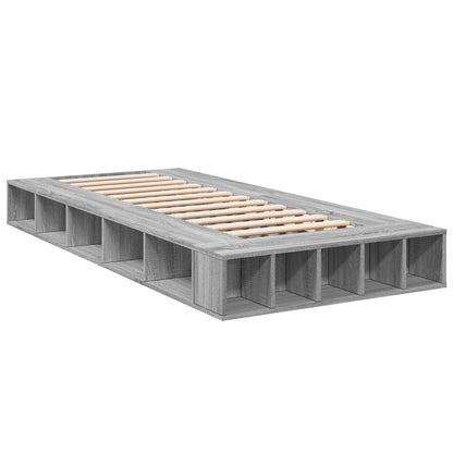 Telaio del letto con storage Sonoma grigio 80 x 200 cm | homemem39
