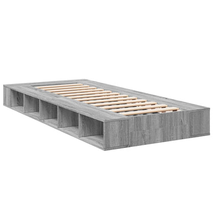 Telaio del letto con storage Sonoma grigio 80 x 200 cm | homemem39