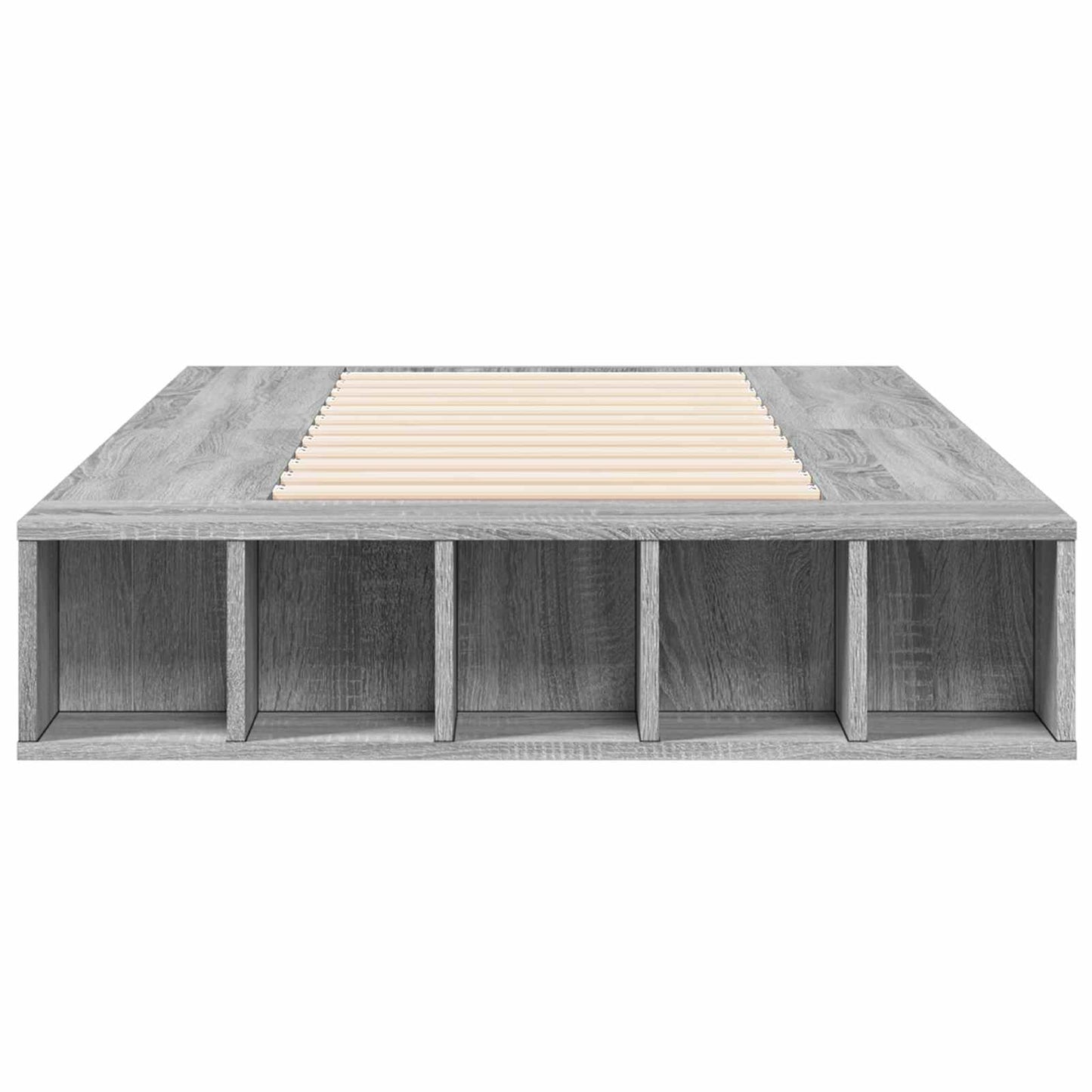 Telaio del letto con storage Sonoma grigio 80 x 200 cm | homemem39